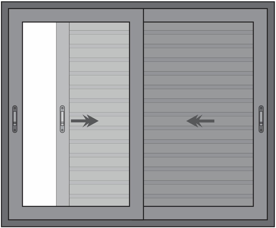 JANELA 3 FOLHAS DE VIDRO COM VENEZIANA