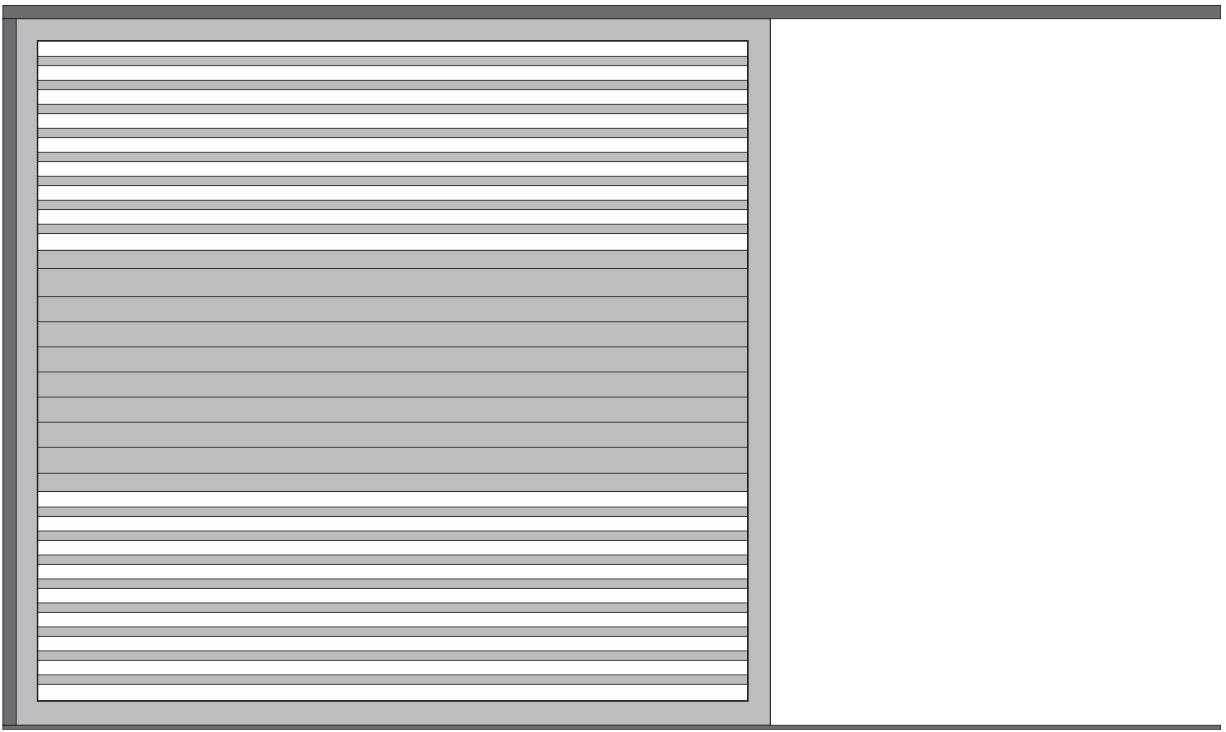 PORTÃO DE CORRER COM LAMBRIL DUPLO NO MEIO (1/3) E FILETADO EM CIMA E EM BAIXO (2/3)