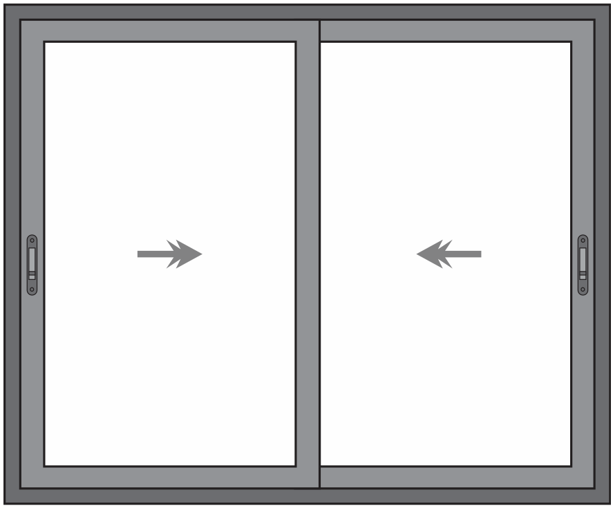 JANELA 2 FOLHAS DE VIDRO