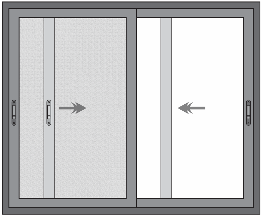 JANELA 3 FOLHAS 2 VIDROS 1 TELA
