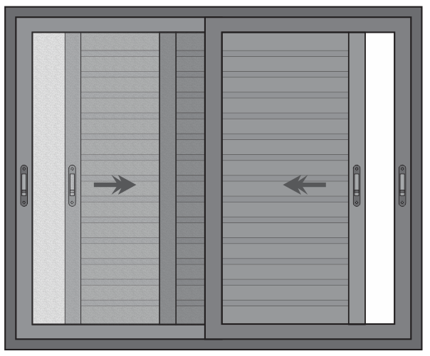 JANELA 4 FOLHAS 2 VENEZIANAS 1 VIDRO 1 TELA