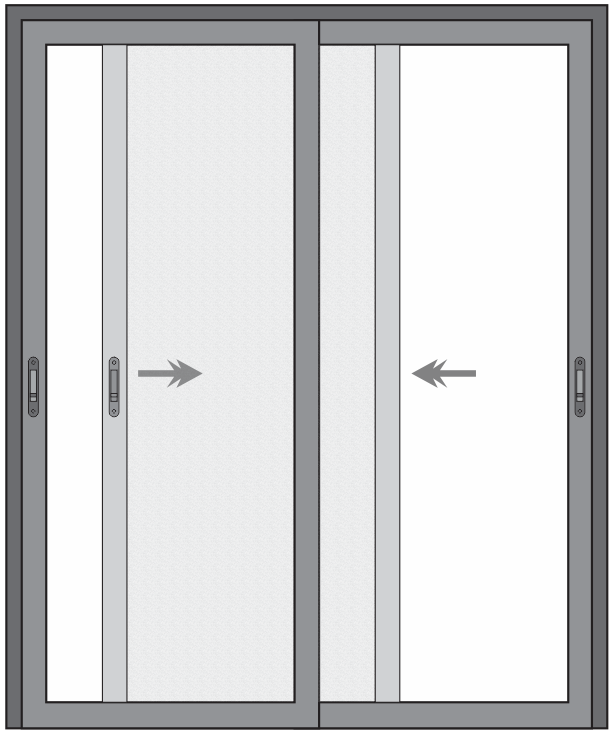 PORTA 3 FOLHAS DE VIDRO COM TELA