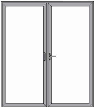 PORTA DE GIRO 2 FOLHAS LAMBRIL DUPLO