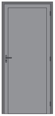 PORTA DE GIRO COM FIXO LATERAL EM VENEZIANA