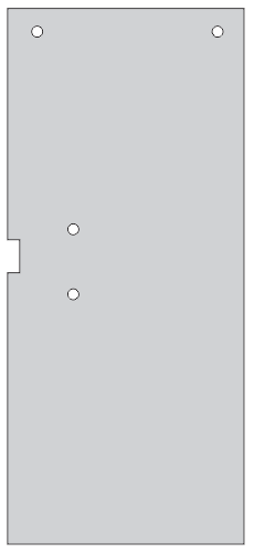 FOLHA DE PORTA 1125/3530 E PUX. 300MM ENTRE FUROS